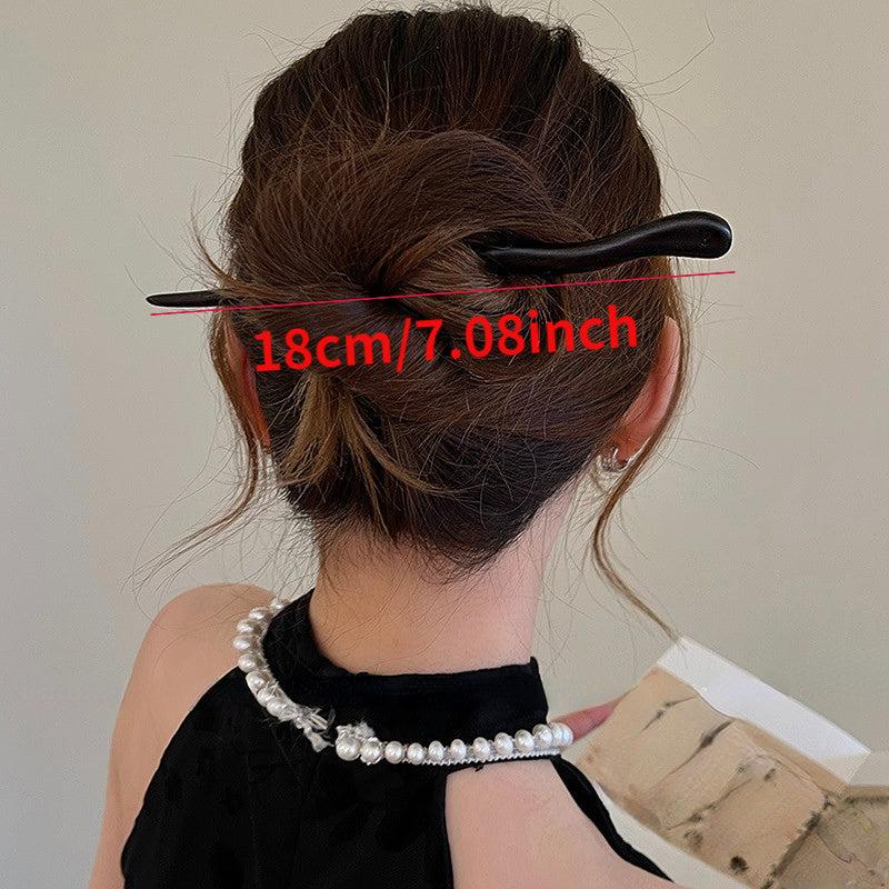 Chinese Retro Style Hair Stick Wooden Hair Pin Hair Accessories For Women Girls