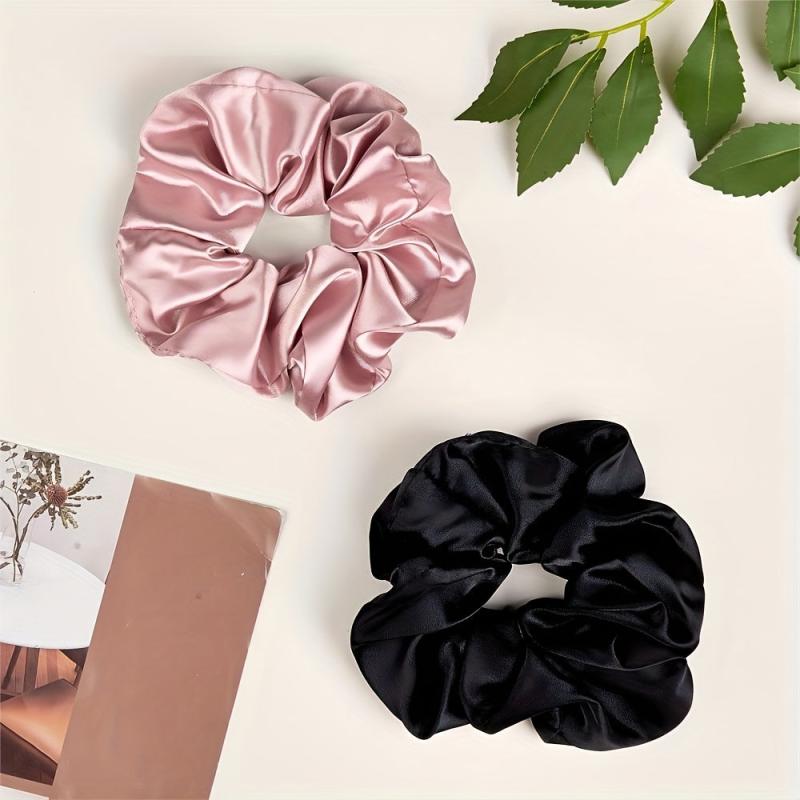 5pcs Large Silk Scrunchie Hair Tie Oversized Hair Rope for Women Girls