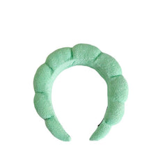Velvet Headband Wrist Strap Towel Twist Sponge for Face Wash Spa