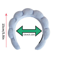 Velvet Headband Wrist Strap Towel Twist Sponge for Face Wash Spa