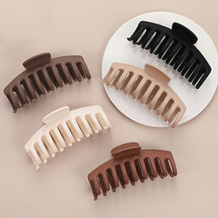 5pcs Solid Hair Claw Clip Strong Hold Grip Hair Jaw Clip Thick Hair Accessories