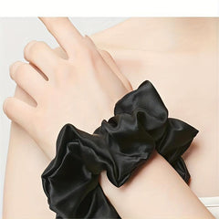 2pcs Silk Scrunchies No Crease Ponytail Holder