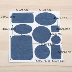 Cuttable Denim Patch for Coats Pants Bags Elbows Knees