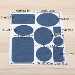 Cuttable Denim Patch for Coats Pants Bags Elbows Knees