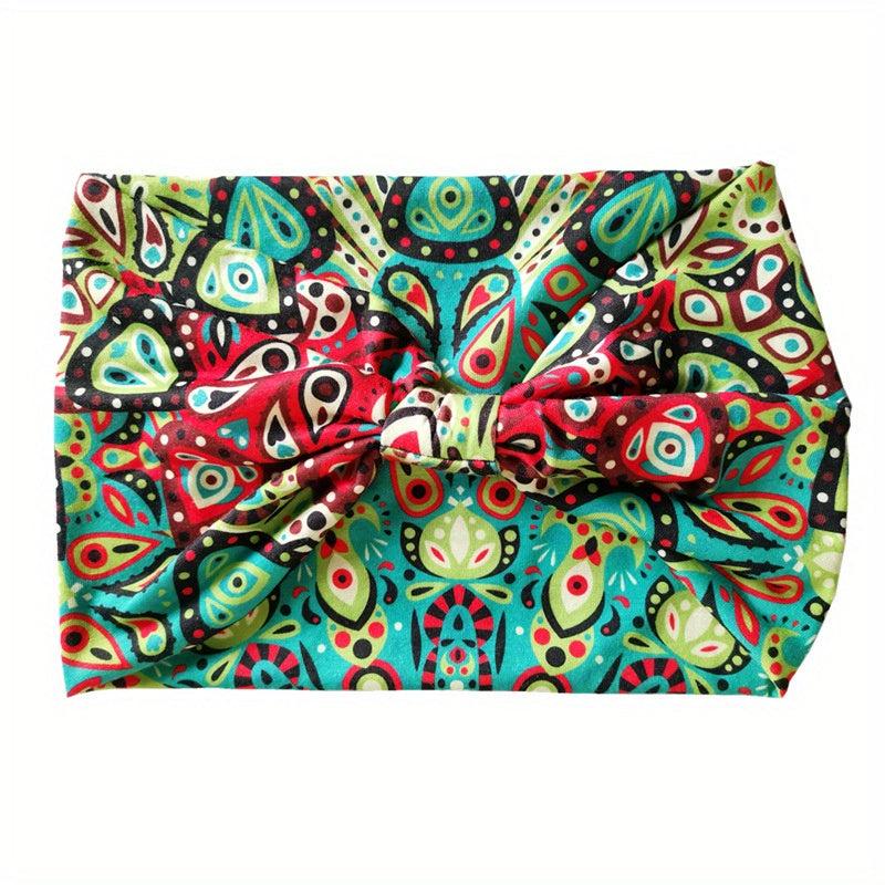 Boho Style Wide Brim Headband Knotted Head Wrap