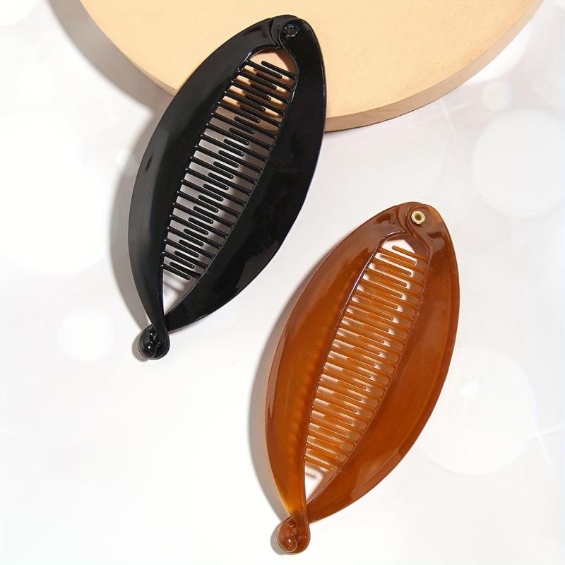 Acrylic Hair Clips Stretch Comb Headbands 2pcs Set