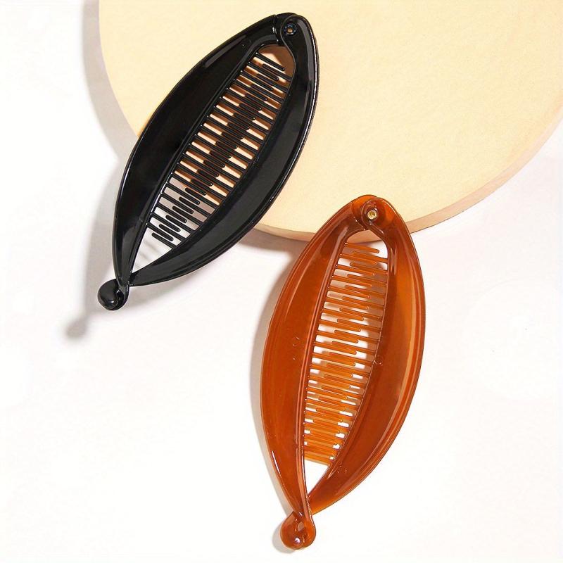 Acrylic Hair Clips Stretch Comb Headbands 2pcs Set