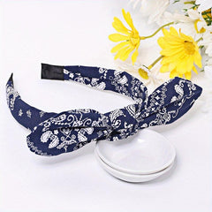 Leopard Striped Flower Headband Boho Hair Accessories