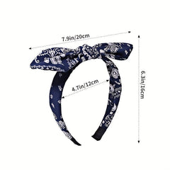 Leopard Striped Flower Headband Boho Hair Accessories
