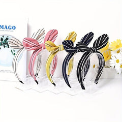 Leopard Striped Flower Headband Boho Hair Accessories
