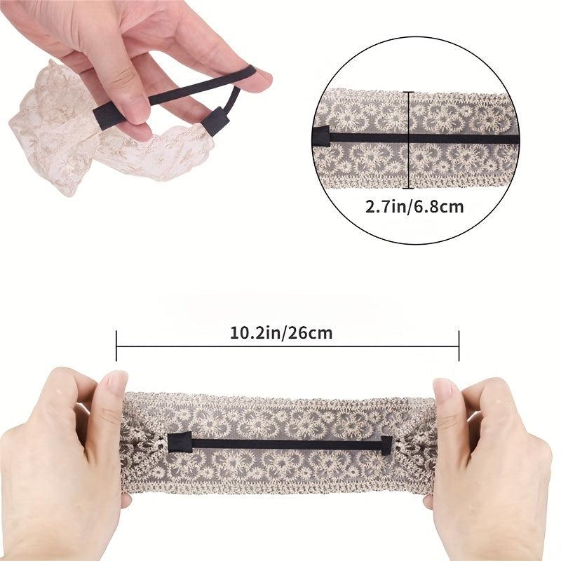 Flower Lace Elastic Hair Band Head Bundle Hair Accessories