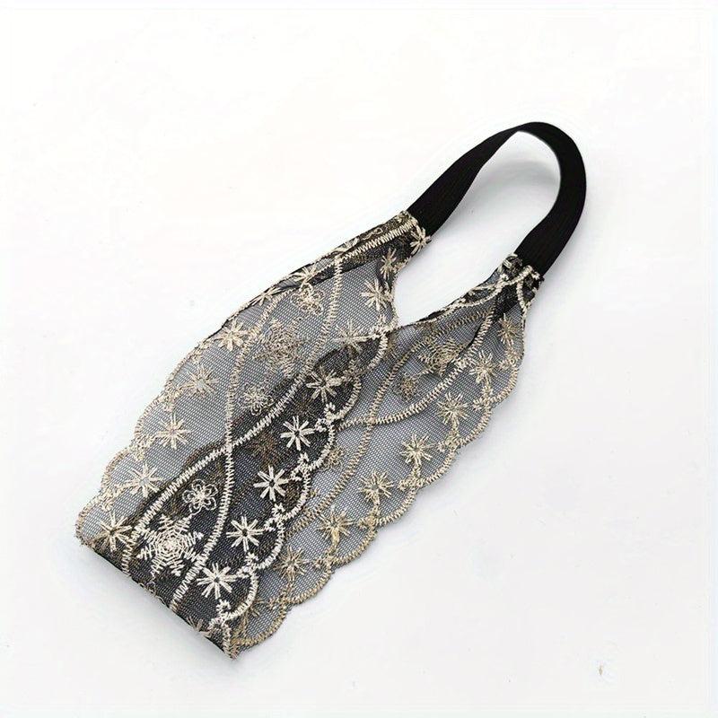 Flower Lace Elastic Hair Band Head Bundle Hair Accessories