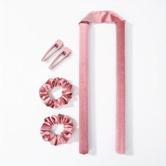 Heatless Hair Rollers Curling Rod Headband With 2 Clips No Heat Hair Roller