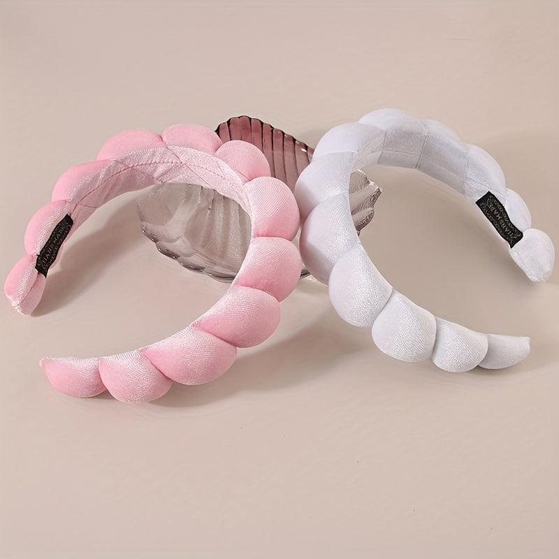 2pcs Sweet Sponge Headband Washing Face Hair Accessories
