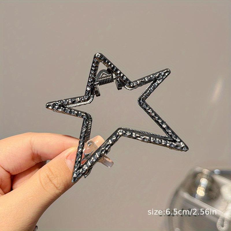 Y2K Star Hair Claw Ponytail Holder Large Hair Accessories