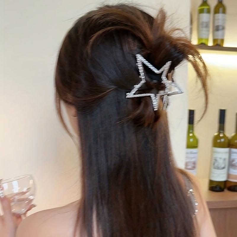 Y2K Star Hair Claw Ponytail Holder Large Hair Accessories