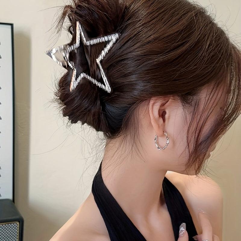 Y2K Star Hair Claw Ponytail Holder Large Hair Accessories