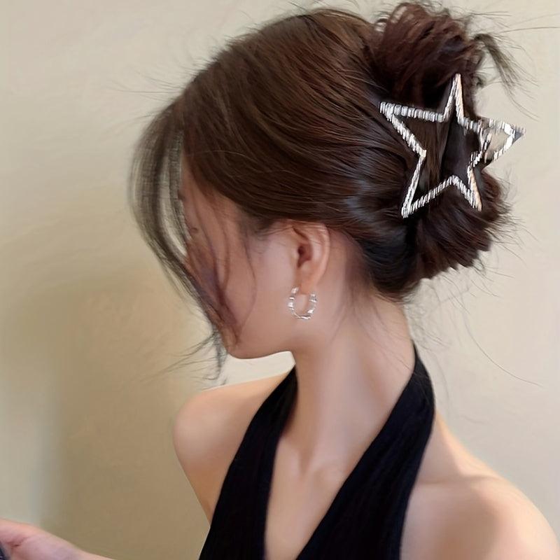 Y2K Star Hair Claw Ponytail Holder Large Hair Accessories