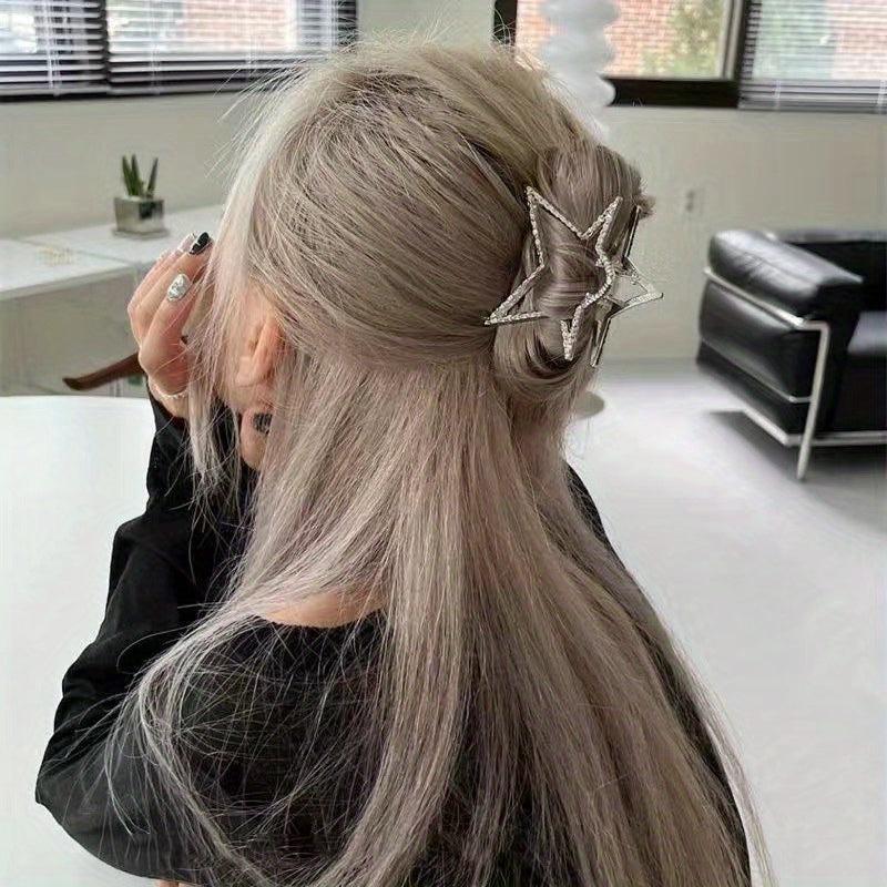 Y2K Star Hair Claw Ponytail Holder Large Hair Accessories