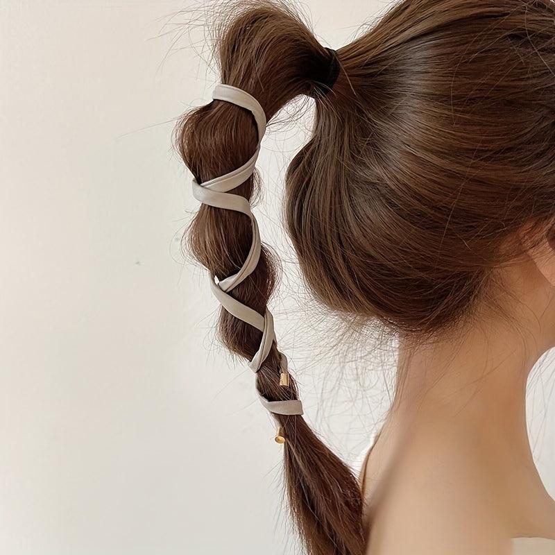 1pc PU Leather Hair Tie Wire Ponytail Hair Decoration
