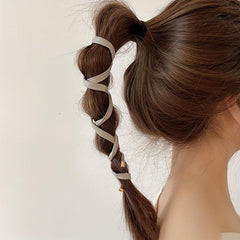 1pc PU Leather Hair Tie Wire Ponytail Hair Decoration