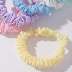 6PCS Candy Round Hair Scrunchies Hair Ties Ponytail Holder Accessories