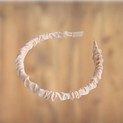 Satin Pleated Fabric Hair Hoop Solid Headband Hair Accessories