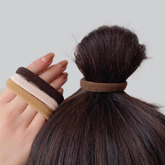 20pcs Women's Solid Head Rope Seamless Rubber Bands Hair Accessories