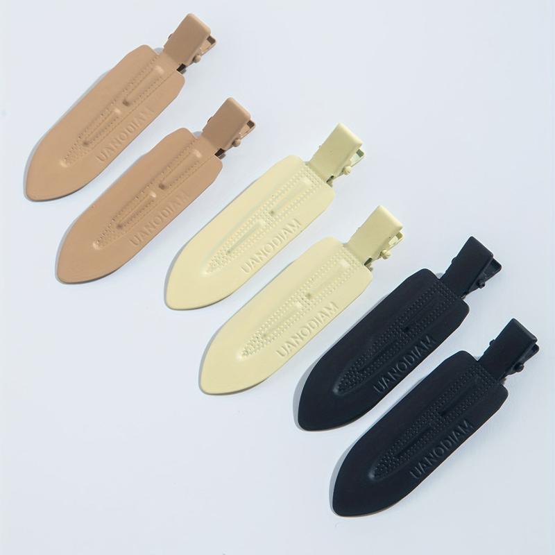 6pcs No Bend Hair Clips No Crease Hair Clip Barrettes For Styling Makeup