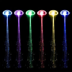 Colorful Luminous Braid Hairdress Glitter Fiber Optic Braid Light