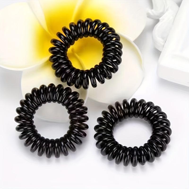 Spiral Hair Tie Style Hair Ring Elastic Ponytail Holder Hair Accessories