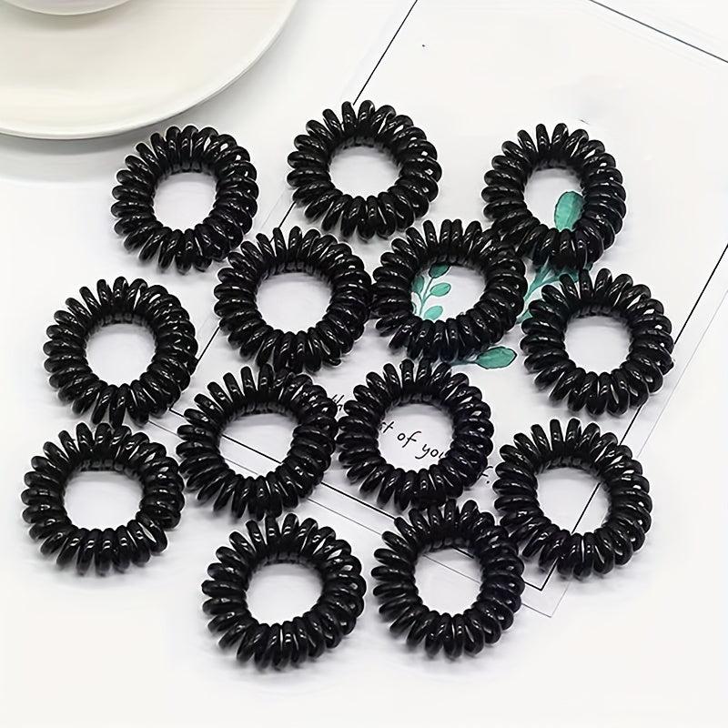 Spiral Hair Tie Style Hair Ring Elastic Ponytail Holder Hair Accessories