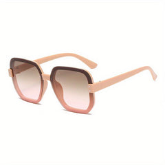 Y2K Large Square Sunglasses Gradient UV400 Sun Shades for Travel