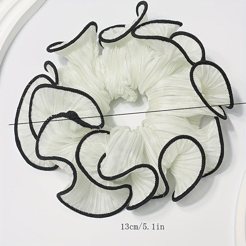 Large Contrast Binding Scrunchies Hair Tie Hair Accessories