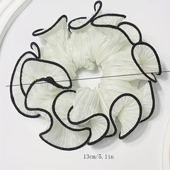 Large Contrast Binding Scrunchies Hair Tie Hair Accessories