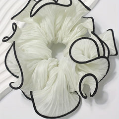 Large Contrast Binding Scrunchies Hair Tie Hair Accessories