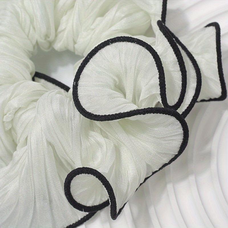 Large Contrast Binding Scrunchies Hair Tie Hair Accessories
