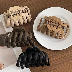 Matte Large Hair Claw Style Shark Claw Ponytail Holder Hair Clip