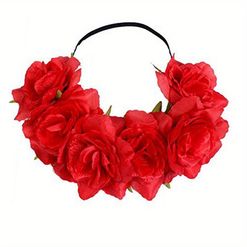 Simulation Flower Hair Band Hawaii Headdress for Party Wedding