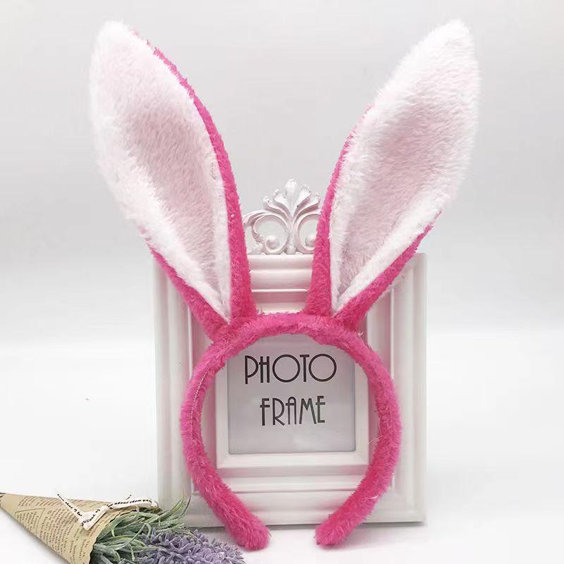 Rabbit Ears Plush Headband Easter Party Favor Hairband Cosplay Costumes