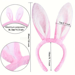 Rabbit Ears Plush Headband Easter Party Favor Hairband Cosplay Costumes