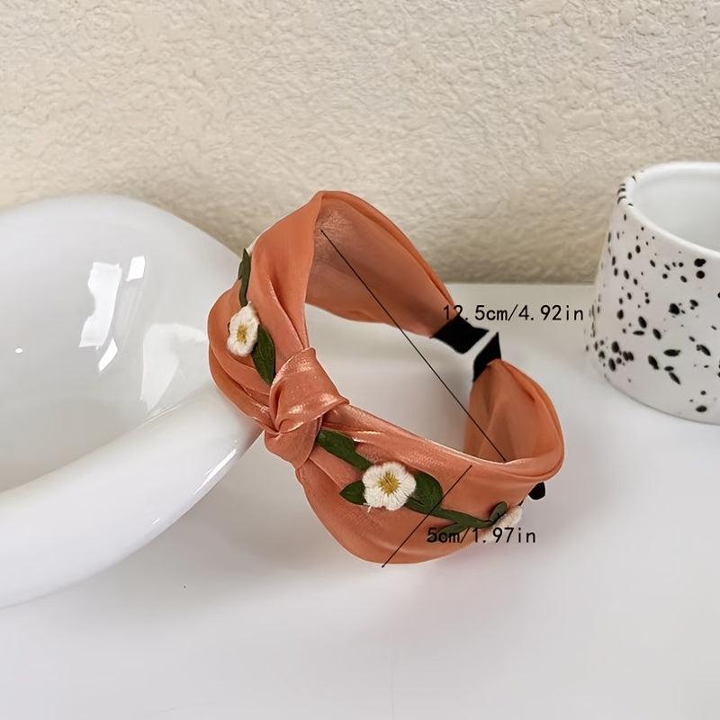 Wide Brimmed Hair Hoop Lily Flower Sweet Headband Hair Accessories