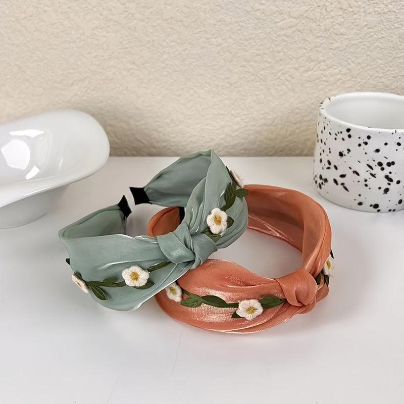 Wide Brimmed Hair Hoop Lily Flower Sweet Headband Hair Accessories