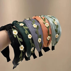 Wide Brimmed Hair Hoop Lily Flower Sweet Headband Hair Accessories