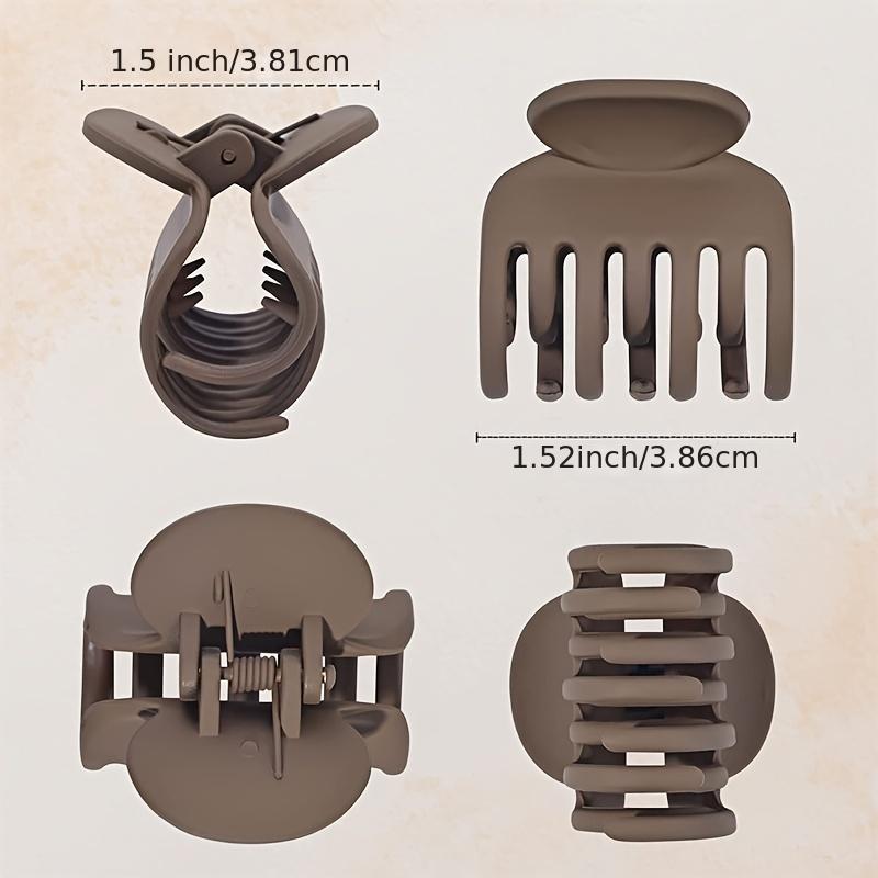 4pcs Small Hair Claw Clip Matte Non-slip Short Hair Accessories