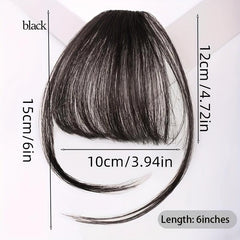 Synthetic Clip In Air Bangs Fringe Hair Extensions for Women Girls