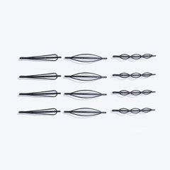Geometric Metal Hair Clips Set Minimalist Hair Styling Jewelry for Women