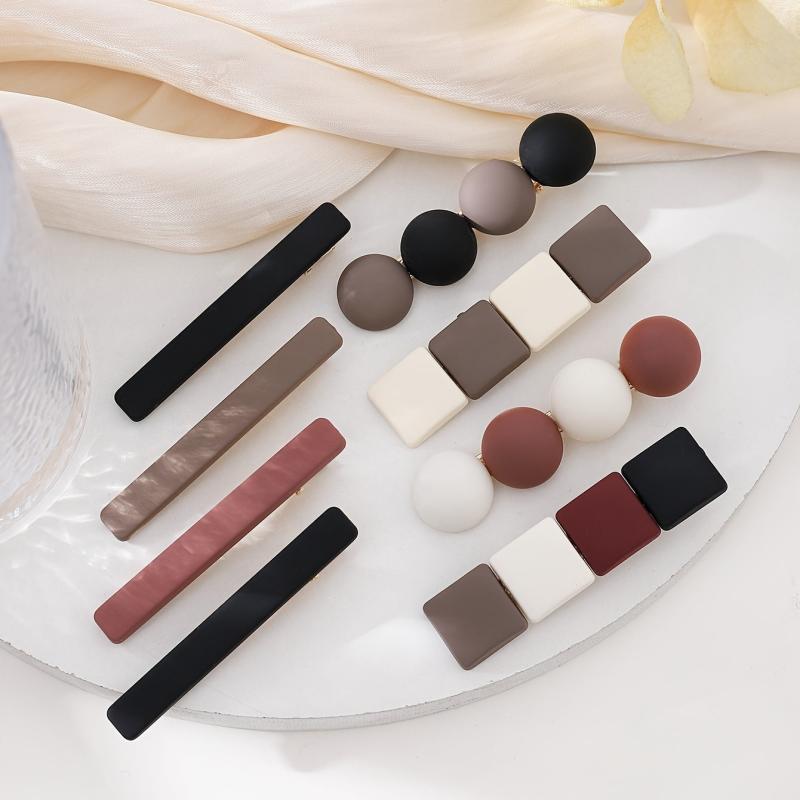 Vintage Geometric Hair Clips Metal Hair Pin for Women Girls