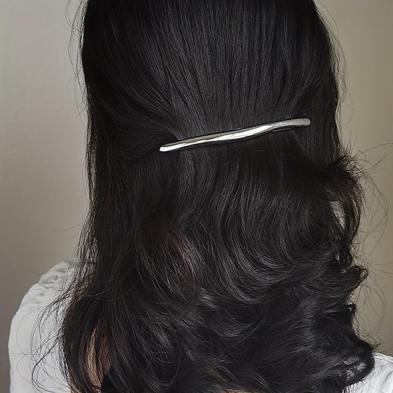 Silvery Alloy Hair Clip Duck Billed Style Hair Accessories Women
