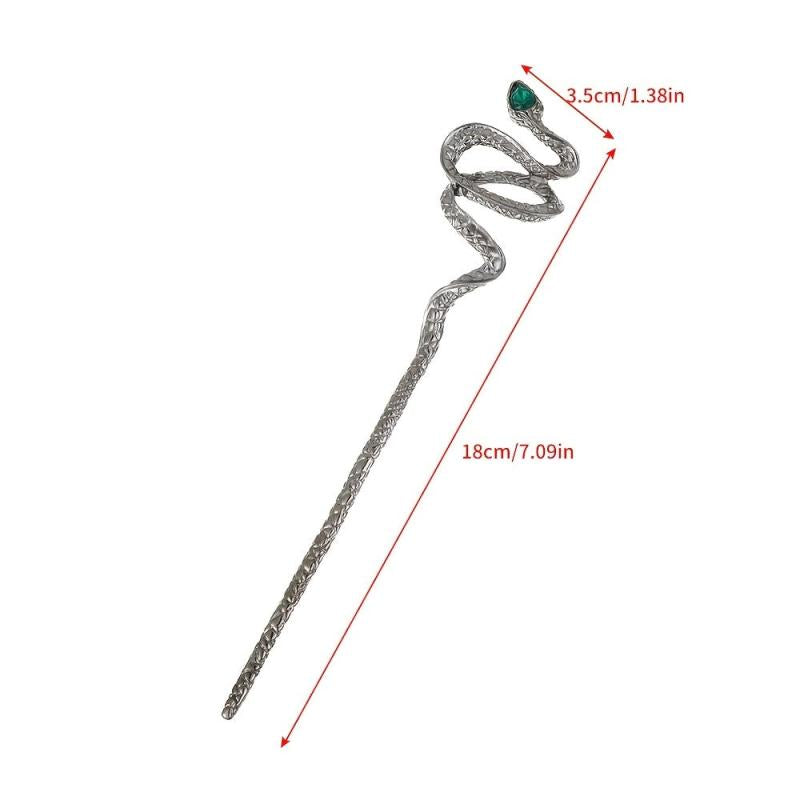 Vintage Metal Snake Hairpin Animal Hairpin Alloy Hair Pin Chignon Hair Accessori